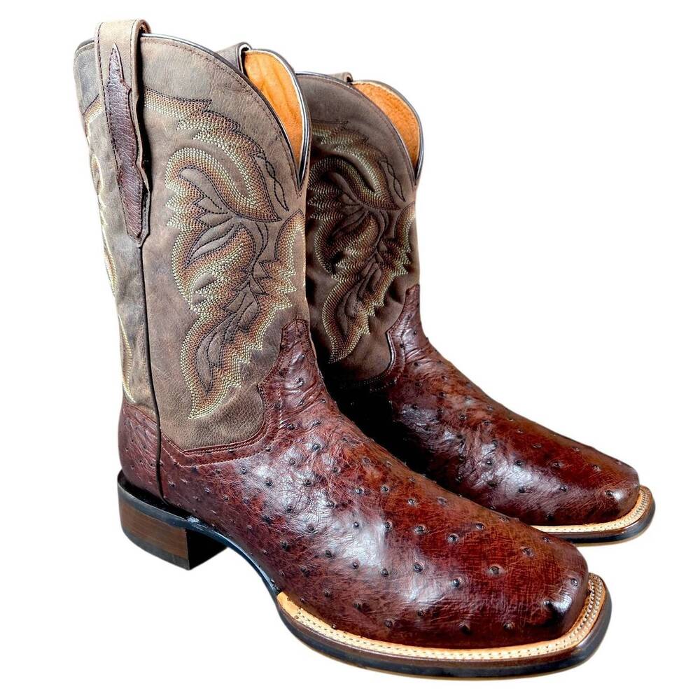 NEW DAN POST. women's kylo ostrich boot in chocolate
